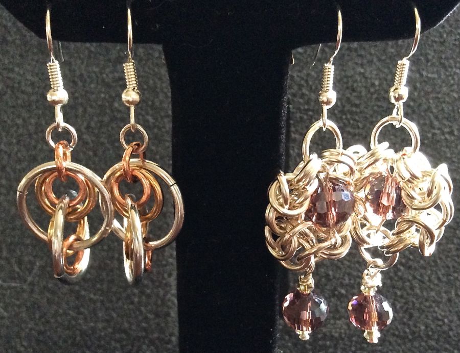 chain maille earrings