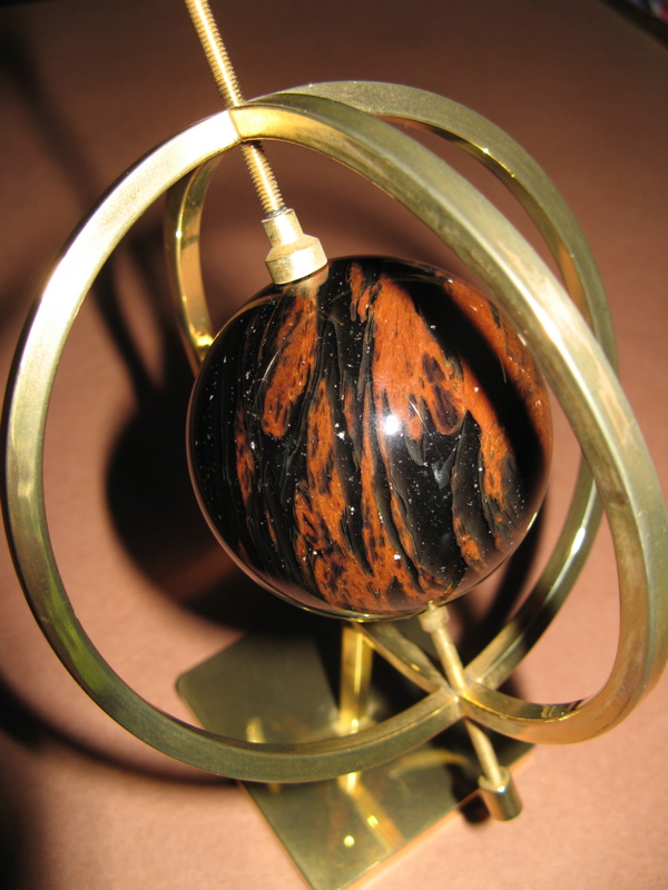 sphere of mahogany obsidian